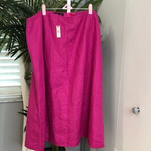 Talbots Fuchsia A-Line Skirt